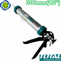Dụng cụ bơm keo silicon thân nhôm Total THT20112 (300x51mm)