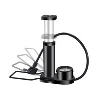 Dụng cụ Bơm lốp ô tô xe máy có đồng hồ đo áp suất Mini Foot Pump Aluminum - The Royal's Furniture
