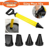 Dụng cụ bơm vữa xây dựng Súng phun bơm xi măng, Máy Xịt Vữa Bằng Tay Kèm 4 đầu bơm Shop Công Cụ Tốt