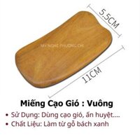 Dụng cụ cạo gió mát xa bằng gỗ thơm day ấn huyệt kiểu thái  Mỹ Nghệ Phương Chi - Cạo Gió Vuông