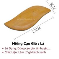 Dụng cụ cạo gió mát xa bằng gỗ thơm day ấn huyệt kiểu thái  Mỹ Nghệ Phương Chi - Cạo Gió Lá