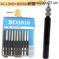 Dụng cụ cạo hình tam giác Fitter Deburring Cắt tỉa dao Thiết bị cắt tỉa ba cánh Bộ phận đồng Ba mặt Máy cạo kỹ thuật Dao tam giác hai đầu