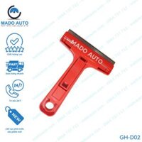 Dụng Cụ Cạo Keo Dán Phim Cách Nhiệt Kính Xe Ô Tô, Lưỡi Lớn, Cán Nhựa Ngắn GH-D02