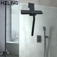 Dụng cụ cạo silicon HZLING, Máy vắt tắm cửa sổ treo tường, Gương có tay cầm Dụng cụ cạo sạch bằng kính Phòng tắm