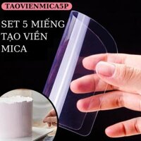 Dụng Cụ Cắt Tạo Đường Viền Trang Trí Dụng Cụ Làm Bánh Kem Bộ 3 chi tiết dụng cụ làm bánh kem cao cấp - CBTAOVIEN3P - TAOVIENMICA5P