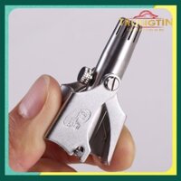 Dụng cụ cắt tỉa lông mũi bằng thép không gỉ lưỡi sắc bén hộp cao cấp, máy cắt lông mũi an toàn tiện lợi kèm cọ vệ sinh