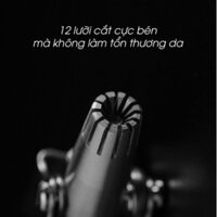 Dụng cụ cắt tỉa lông mũi Kemei ES-108 bằng thép không gỉ cao cấp, máy cắt lông mũi an toàn tiện lợi