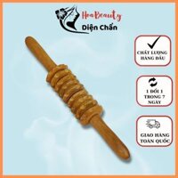 Dụng cụ Cây Lăn Massage Toàn Thân Bánh Gai Gỗ Thơm - Khai Thông Toàn Thân