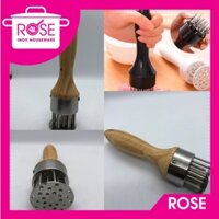 Dụng cụ châm bì cán gỗ Vạn Lợi, xăm bì,xâm thịt, xăm thịt, làm mềm thịt, làm heo quay da giòn CAO CẤP