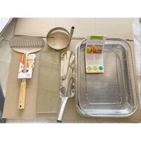 dụng cụ chiên chuối ,kính ép chuối