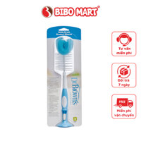 Dụng Cụ Cọ Rửa Bình Sữa Dạng Xoay Dr Brown's Thiết Kế 2 Trong 1 Sợi Nilon Kết Hợp Mút Xốp Siêu Mềm - Bibo Mart