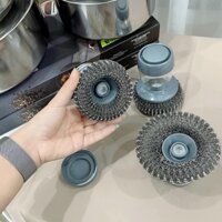 Dụng Cụ Cọ Xoong Nồi Có Bình Đựng Nước Rữa Chén Tiện Lợi