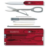 Dụng cụ đa năng Victorinox Swiss card màu đỏ, 0.7100.T