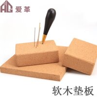 Dụng cụ da thủ công DIY, thảm nút chai, hạt gỗ sồi không bong tróc, đục lỗ kim cương, đánh bóng, dán cạnh phụ trợ VUAf