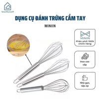 Dụng Cụ Đánh Trứng Cầm Tay- Phới Lồng  Làm Bánh Khuấy Bột Bằng Inox- Hàng Loại 1 - Chính Hãng MINIIN - 20,5cm