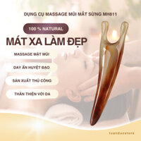 Dụng Cụ Day Ấn Huyệt Mát Xa Mũi Mắt Bằng Sừng HAHANCO [MH811]