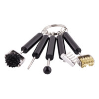 Dụng Cụ Diện Chẩn Mini Massage Đa Năng Bộ Móc Khóa 5 Món  (Lăn Đồng, Dò Sừng, Lăn Sừng, Dò Day, Dò Cào, Dò Huyệt,...)