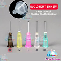 Dụng cụ đục lỗ núm ti bình sữa cho bé, dập lỗ núm ty cho sữa chảy nhiều hơn Mẹ và Bé Unmei