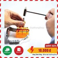 Dụng cụ đục mắt dây đồng hồ kim loại - Phụ kiện sửa chữa dây đồng hồ 0.8mm - Đế nhựa tháo mắt