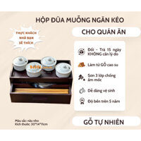 Dụng Cụ Đựng Đũa-Muỗng–Gia Vị Cho Quán Ăn Có Ngăn Kéo Kiểu Nhật Sang Trọng Bắt Mắt- Besol