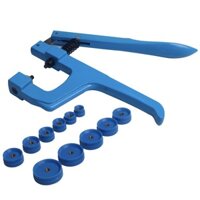Dụng cụ ép đáy đồng hồ cầm tay chuyên dụng, loại đúc to cùng 11 khuôn ép 14 đến 34