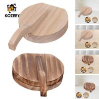 Dụng cụ ép Tortilla bằng gỗ Dụng cụ ép Tortillera Mexico