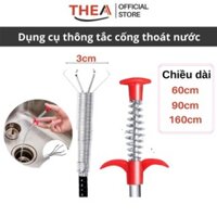 Dụng cụ gắp rác thông tắc bồn rửa bát thông minh dài 60-90-160cm, dung cụ thông tắc cống thoát nước đa năng - THEA