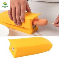 Dụng cụ gọt vỏ xúc xích AEROT, Dụng cụ cắt chó nóng bằng thép không gỉ gia dụng, Dụng cụ cắt lát DIY đa chức năng Dụng cụ nướng chuối hiệu quả