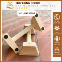 Dụng Cụ Hít Đất Chống Đẩy Bằng Gỗ, Parallettes Gỗ Dụng Cụ Hít Đất Tập Gym