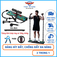 Dụng cụ hít đất đa năng 3 trong 1, Bảng tập chống đẩy tích hợp Tập Bụng, Xà đơn, Dây Kéo Tay thế hệ mới