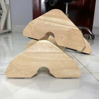 Dụng cụ hít đất (Hộp 2 cái) - Bộ chống đẩy hít đất gỗ tại nhà chịu lực nặng 200kg push up stand parallettes