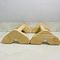 Dụng cụ hít đất (Hộp 2 cái) - Bộ chống đẩy hít đất gỗ tại nhà chịu lực nặng 200kg push up stand parallettes