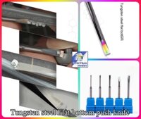 Dụng cụ HMT chisel lưỡi đẩy phẳng / khoan bằng đa năng 2.0 Multi-purpose flat bottom push knife vonfram