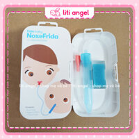 Dụng cụ hút mũi NoseFrida Nasal Aspirator, Thụy Điển giúp vệ sinh mũi cho trẻ từ sơ sinh đến 3 tuổi