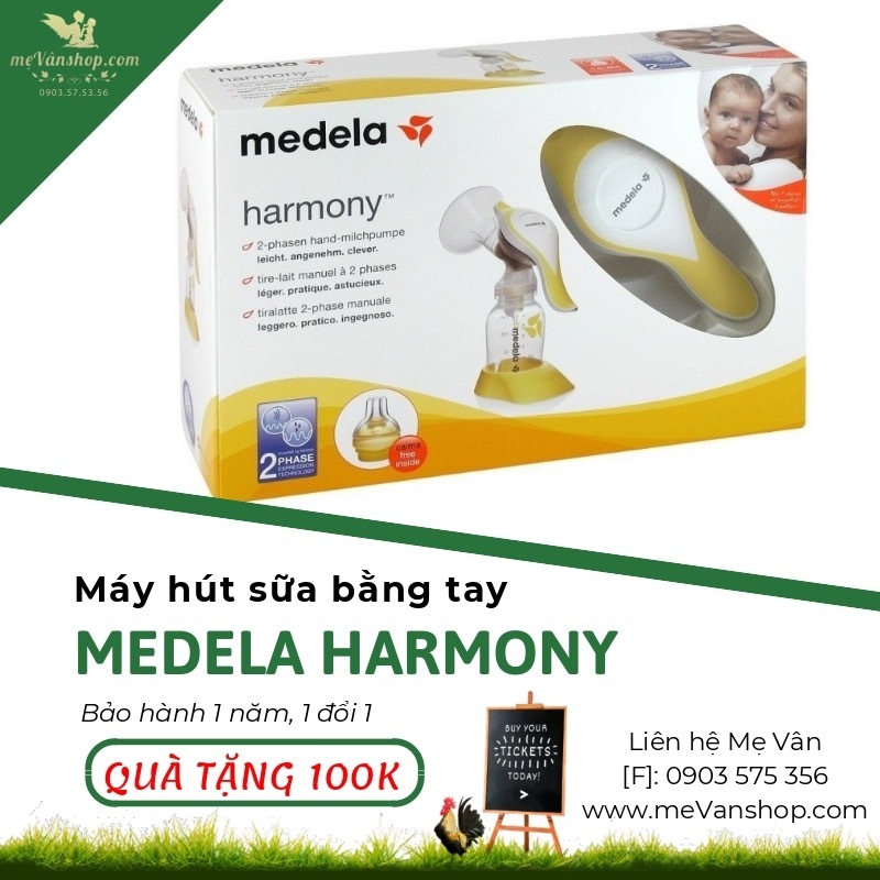 Máy hút sữa Medela Harmony - bằng tay