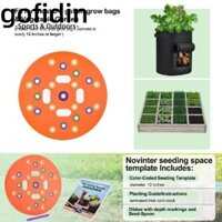 Dụng cụ khoảng cách GOFIDIN, Đĩa trồng tròn bằng nhựa, Khay gieo hạt vuông Dụng cụ làm vườn