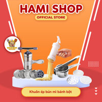 Dụng cụ khuôn ép bún mì nui ⚡CAO CẤP⚡ khuôn inox khuôn nhựa làm bún, mì nuôi, làm bánh canh đa năng