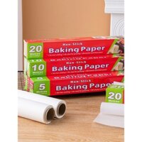 Dụng cụ làm bánh 5.1m 20m Giấy dầu silicone Bao bì Giấy thấm dầu Giấy bánh trung thu Thảm bánh Giấy lò nướng Giấy thiếc