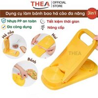 Dụng cụ làm bánh bao, ép bột làm há cảo bánh bao hoành thánh tạo hình vỏ bánh đa năng 3 in 1, khuôn ép vỏ bánh - THEA