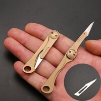 Dụng cụ làm bếp dao dã ngoại mini EDC đồng (Hpb-11)