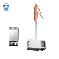 Dụng cụ làm mềm thịt Dụng cụ nấu ăn cầm tay hạng nặng Đồ dùng nấu ăn bằng thép không gỉ cho BBQ Thịt đập mềm bít tết bò