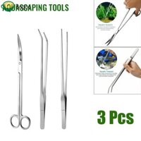 Dụng cụ làm sạch bể cá Kéo làm sạch Nhíp thép không gỉ Máy cắt thủy tinh thủy sinh