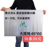 [Dụng cụ làm tóc] Phim cách nhiệt nước làm tóc Dầu gội phong cách Thái Lan Miếng đệm lưng silicon Băng dính không dùng một lần Khăn chống thấm nước (os)