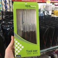 Dụng cụ lấy ráy tai 10 món NGHĨA Tool Ear Pick Bộ 10 món lấy rái tai Lâm Uyên Cao Cấp Set 10 Cây