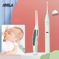Dụng cụ lấy ráy tai AMILA bằng silicon có đèn và đầu mềm đặc biệt cho bé