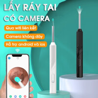 Dụng Cụ Lấy Ráy Tai Có Đèn Kèm Camera Thông Minh đa năng mini 4.5mm HD3 MP tích hợp LED trợ sáng,