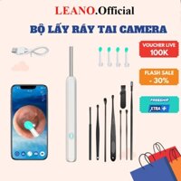 Dụng cụ lấy ráy tai có gắn camera nội soi đa năng LEANO BH 12 tháng kết nối dễ dàng
