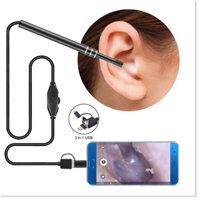 Dụng cụ lấy ráy tai có gắn camera nội soi đa năng, Cây Lấy Ráy Tai Có Đèn Soi Kết Nối Điện Thoại, Máy Tính