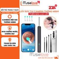 Dụng cụ lấy ráy tai MUSELOVE gắn camera nội soi đa năng, IPX5 chống nước, đèn LED sáng - LRT01