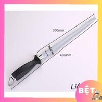 Dụng cụ mài dao, cây liếc dao, thép cacbon siêu cứng, có rãnh khía, đầu nam châm tay cầm bọc nhựa GIA DỤNG BỆT